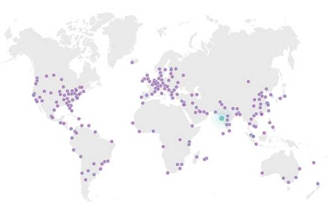 Cloudflare Network Map